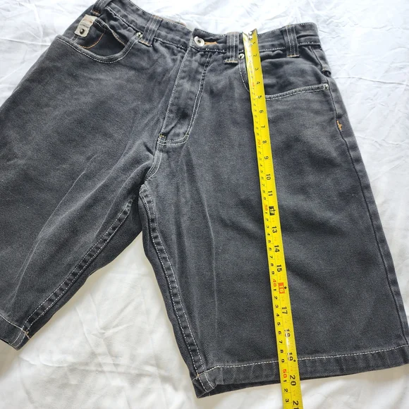 Vtg Paco Jeans Y2K Men's Black Shorts Distressed Size 30 Is Used - Picture 10 of 13